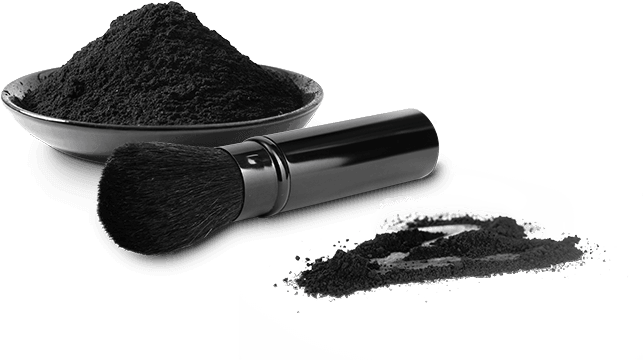 Black powder with black brush